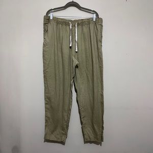 H&M 100% Linen Cropped Pants